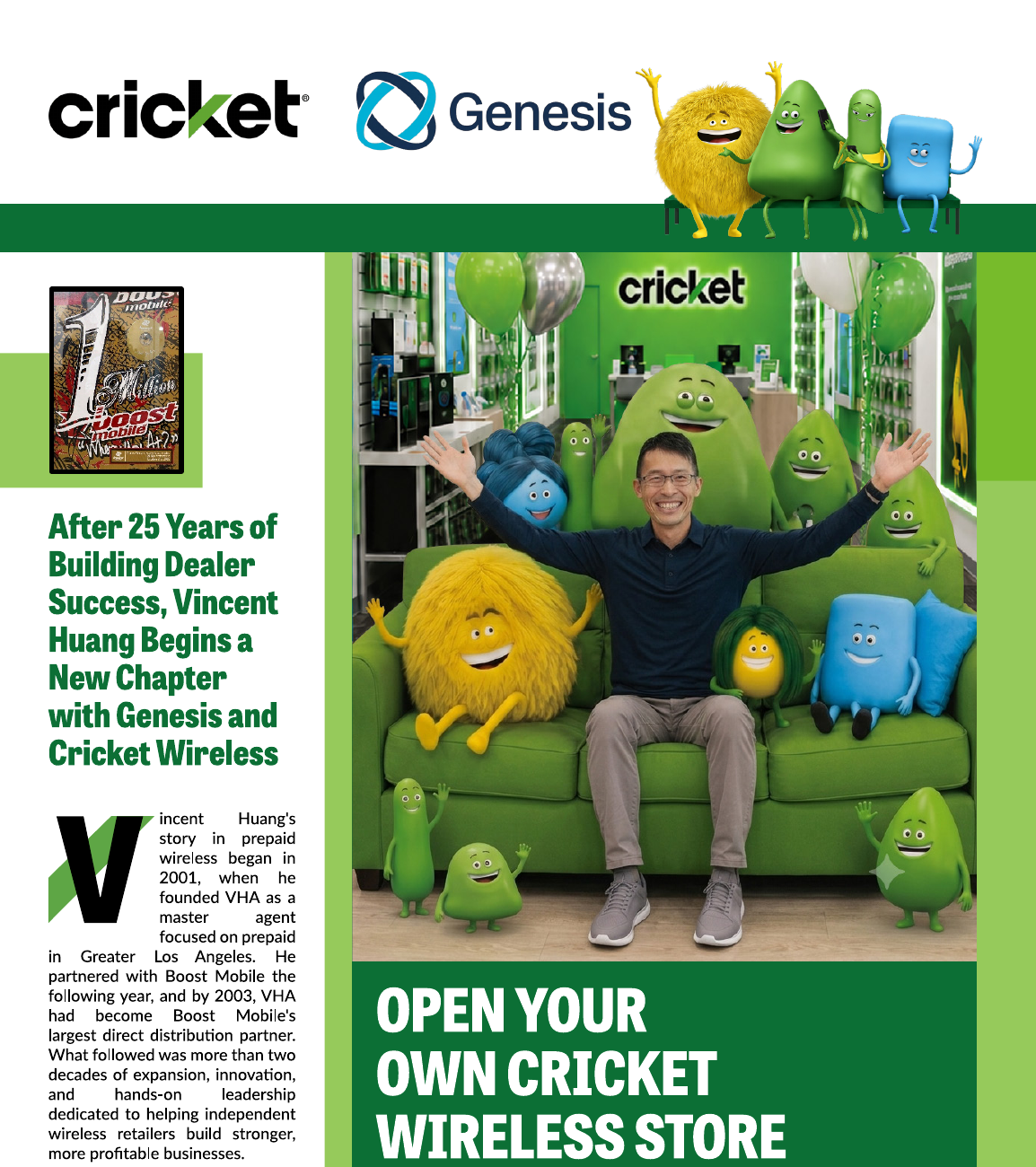 Genesis Wireless feature: Vincent Huang begins a new chapter with Cricket Wireless